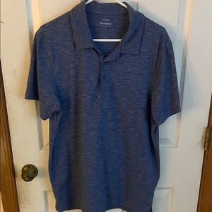 J. Crew Heathered Blue Polo Shirt